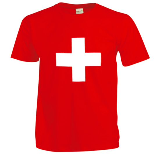 T-shirt croix suisse