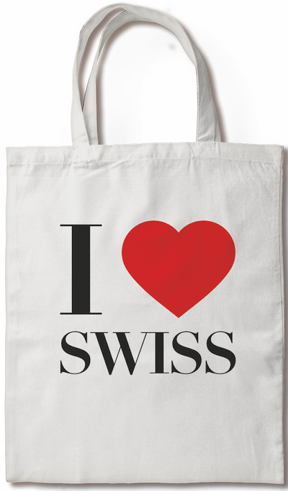 Tote bag I love Swiss