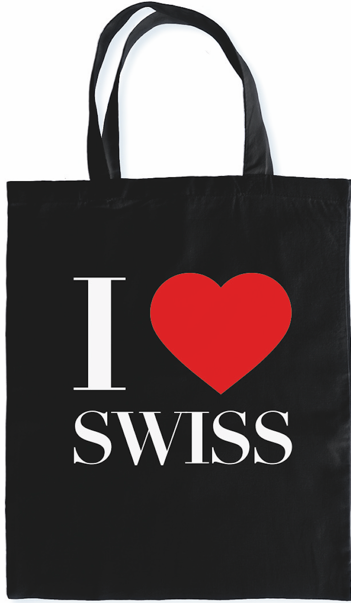 Tote bag I love Swiss