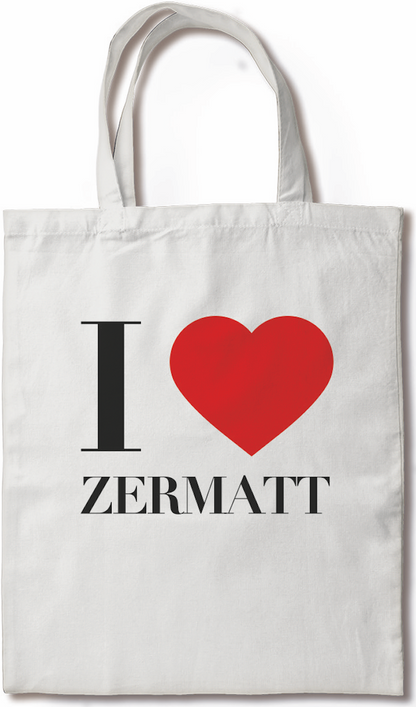 Tote bag I love Zermatt