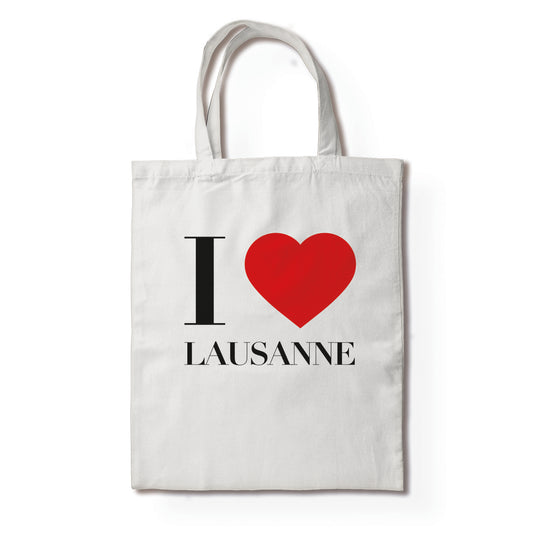 Tote bag i love Lausanne